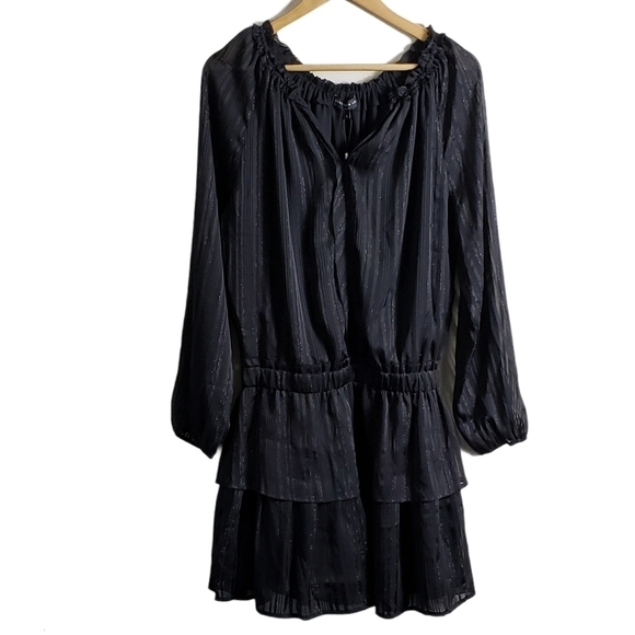 Generation Love Sydney Stripe Blouson Black Dress - Picture 8 of 11
